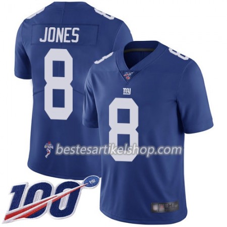 Herren New York Giants Trikot Daniel Jones 8 Nike Blau 100th